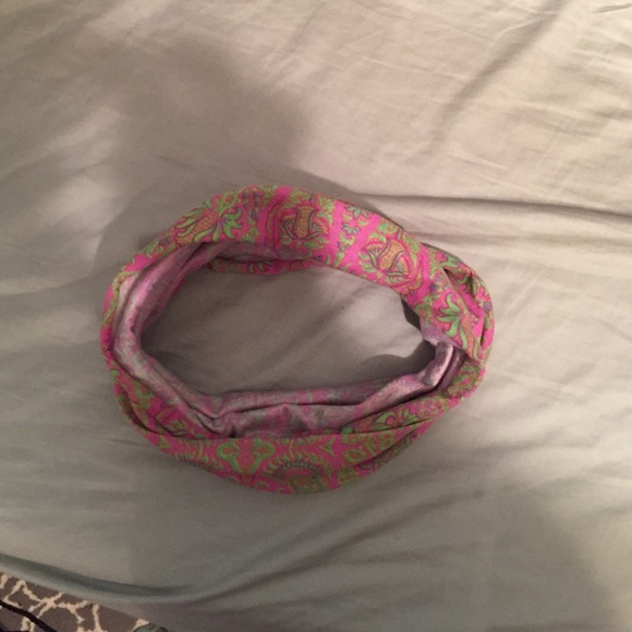 Pink and green head weap/headband - Picture 1 of 1