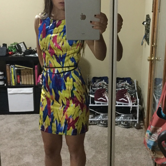 Colorful summer bodycone dress