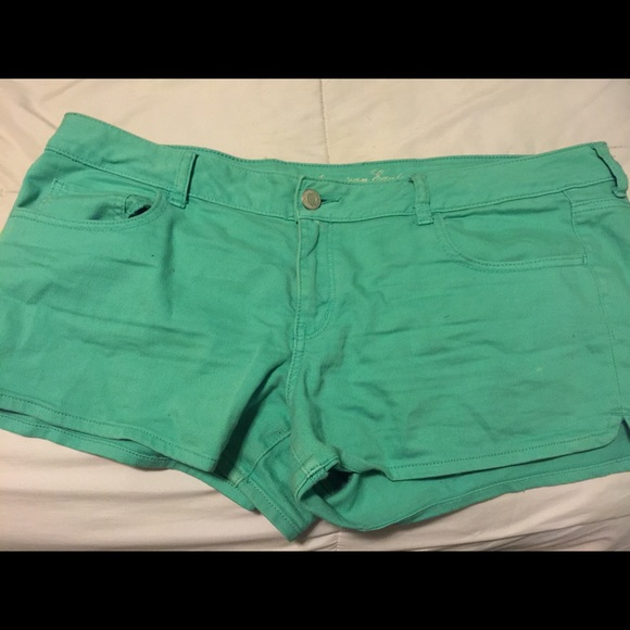 Mint American Eagle Shorts in Shortie Length