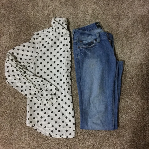Polka dot summer shirt