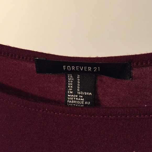 Maroon forever 21 dress