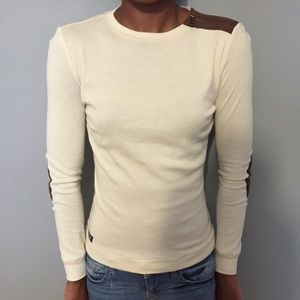 Ralph Lauren elbow patch long sleeve top