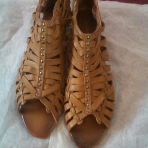Diva Lounge Brown Studded Sandals