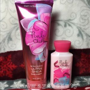 Bath and Body Works Pink Chiffon Set