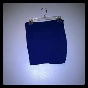 Blue mini skirt