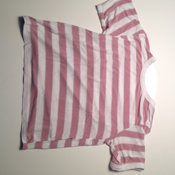 Cropped Brandy Melville Striped T-shirt