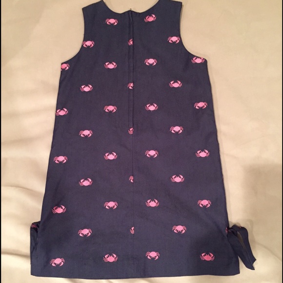SOLD New Lilly Pulitzer girls crab dress chambray - Picture 4 of 4