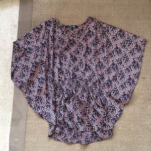 Satin flower tunic