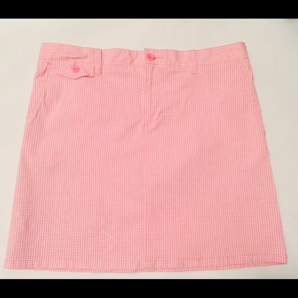 RALPH LAUREN Pink Gingham Skirt Size 10