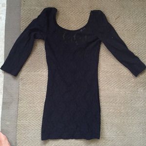 Black lace dress