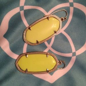 Kendra Scott Yellow Elle Earrings