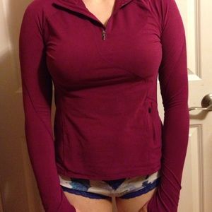 Mountain hardware pink half zip sweatshirt