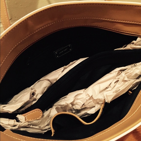 Nine West Striped Tote Bag - Picture 2 of 4