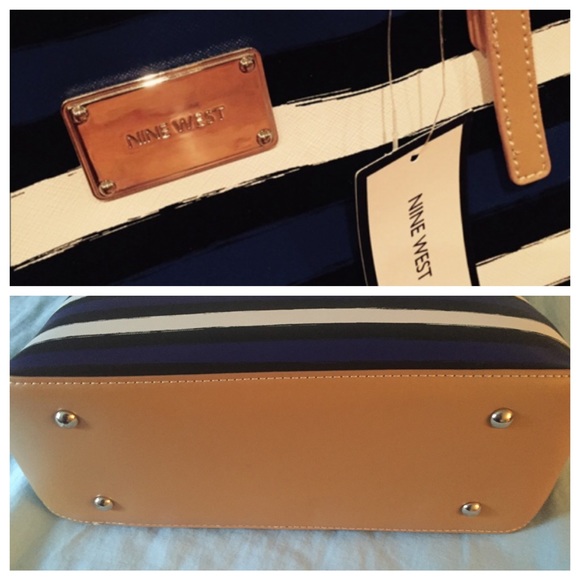 Nine West Striped Tote Bag - Picture 4 of 4