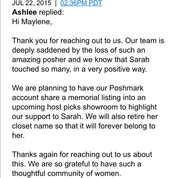 In Honor of our dear friend Sarah - Picture 3 of 3