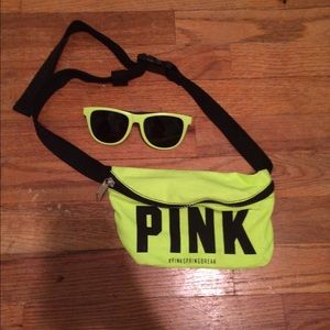 Neon Yellow VS Fanny Pack + Sunglasses