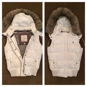 Abercrombie Vest White Jacket.