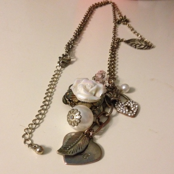Cute charm bracelet necklace
