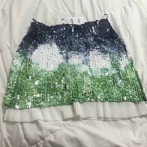 ZARA sequin mini skirt Sz S