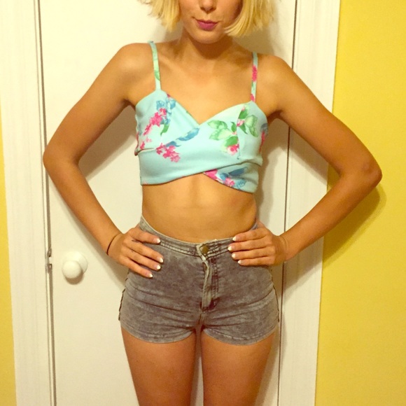 Floral print Sabo skirt bandeau