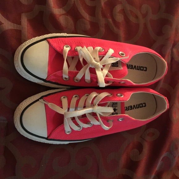 Bright pink Converse