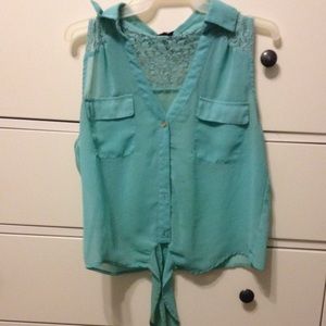 Cute turquoise blouse