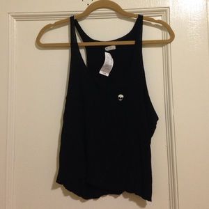 Black alien tank top