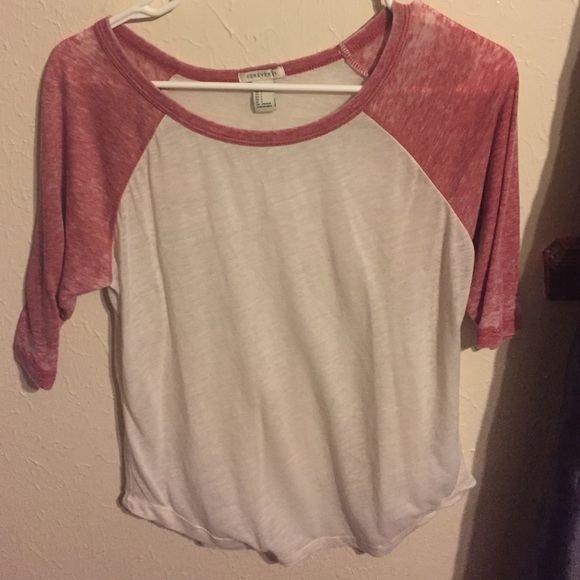 White and red shirt