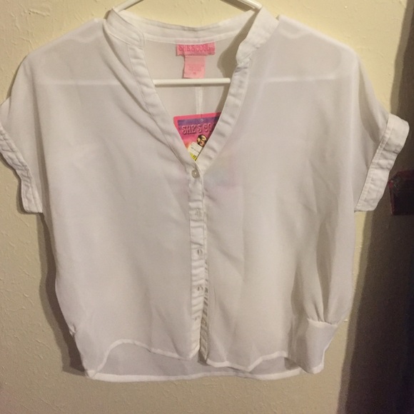 Sheer white shirt