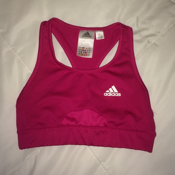 💕 NEVER WORN HOT PINK ADIDAS SPORTS BRA💕