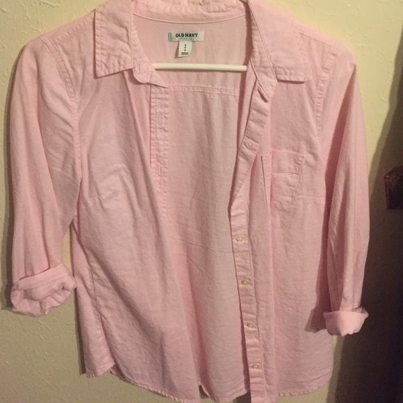 Pink old navy flannel