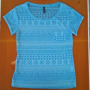 NW Blue Slightly See through Top!
