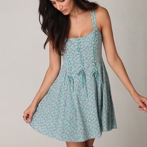 Free People Desert Rose Corset Dress