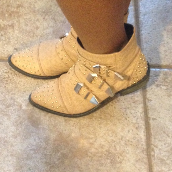 Studded Cowboy Booties