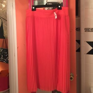 J.Crew Factory Pleated Midi Skirt