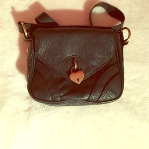 Teal faux leather crossbody!