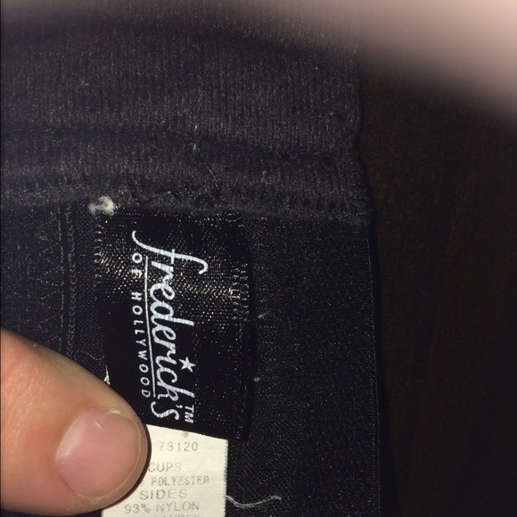 Blue/black fredricks of Hollywood bra