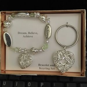 Bracelet and keychain set