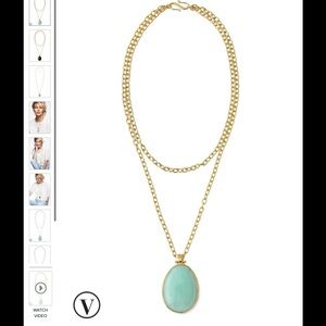 Stella and Dot reversible pendant