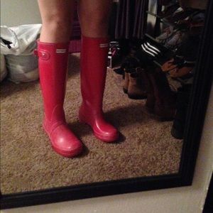 Hunter Red Rainboots