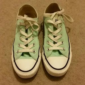 Mint green women's converse