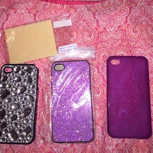 Brand New iPhone 4/4s covers 1 screen protector!
