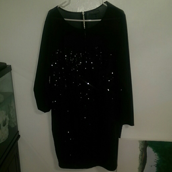 Sexy sequins and mesh dress