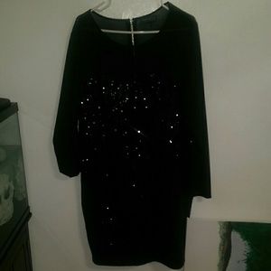 Sexy sequins and mesh dress