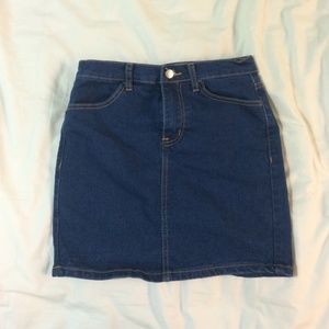 Denim mini skirt