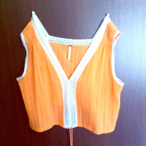 Orange Crop Top