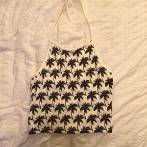 Brandy Melville palm tree halter