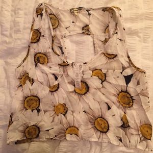 Sunflower crop top