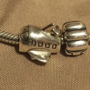 Chamilia airplane charm. Pandora compatible