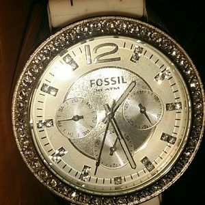 Fossil White Watch